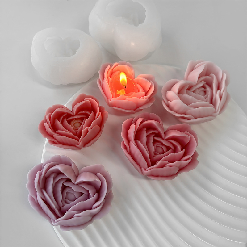Candle Making Jelly - Miłość kwiat silikonowe formy DIY w