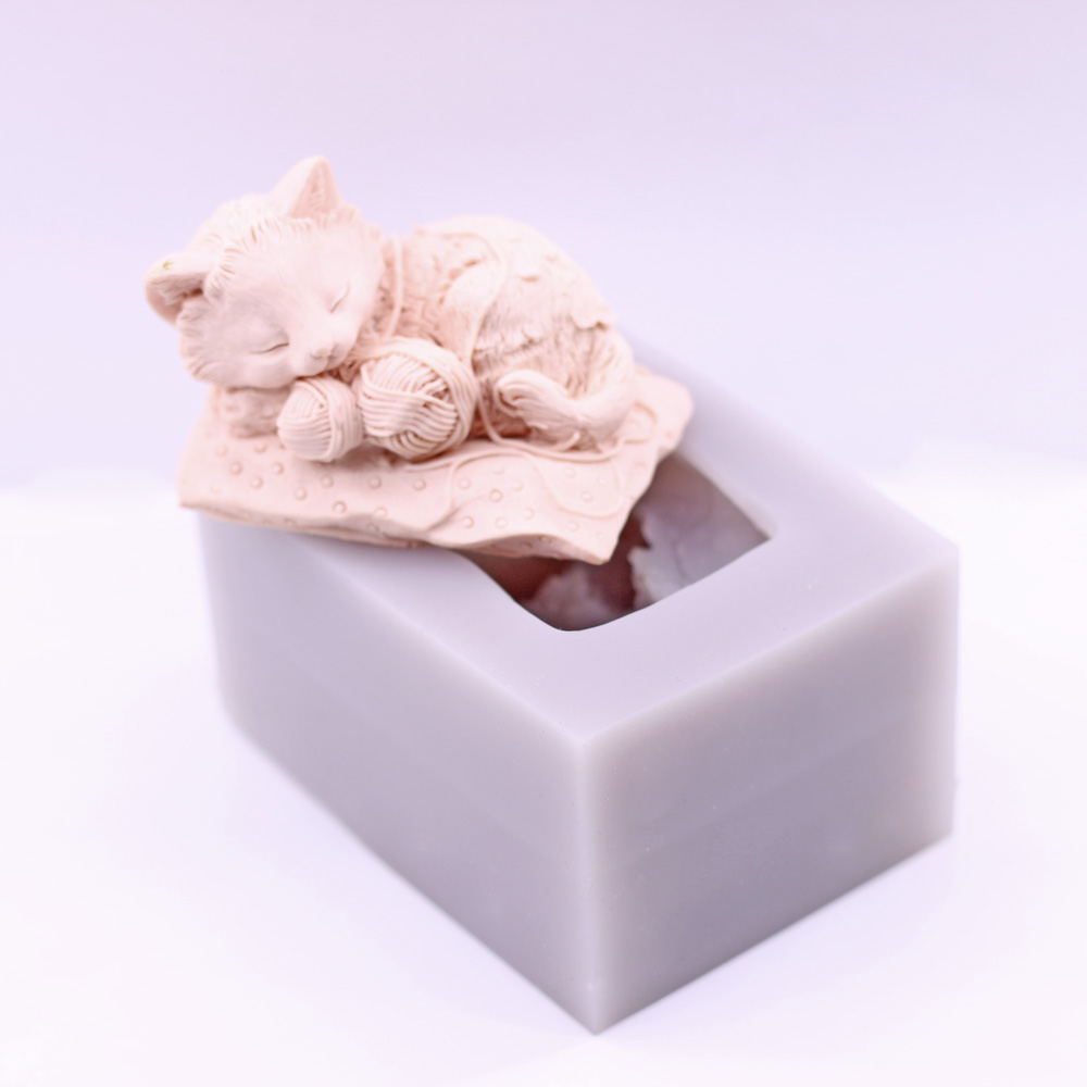 Forma silikonowa 3D Kot Zabawa – Candle Making Yarn recenzja i cena