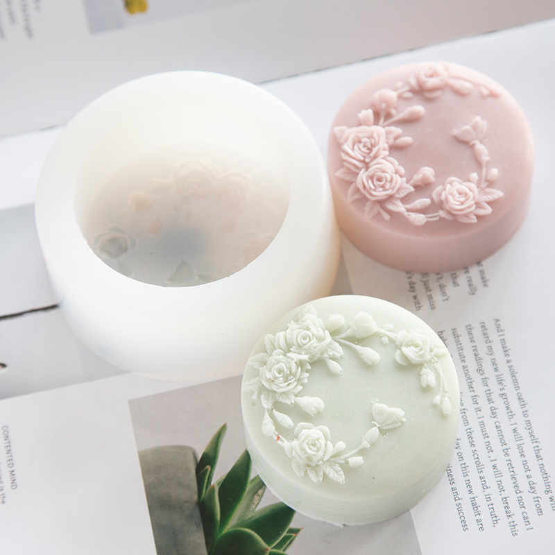 Okrągły kształt Kwiat róży Ręc – Candle Making Jelly recenzja i cena