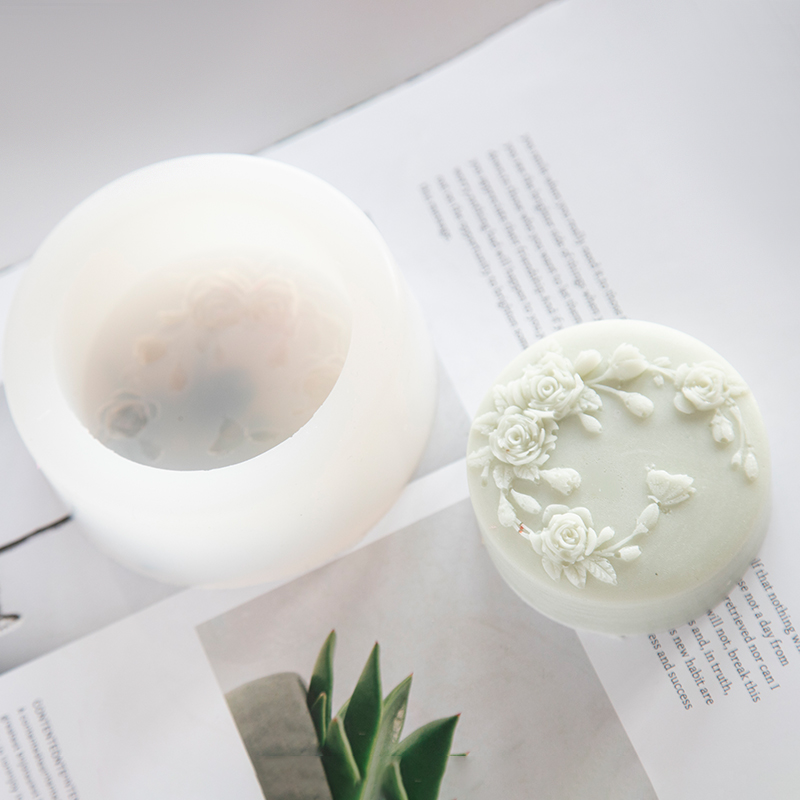 Okrągły kształt Kwiat róży Ręc – Candle Making Jelly recenzja i cena