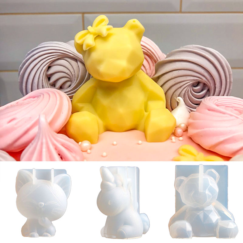 3D Stereo Bear Silicone Mold D – Candle Making Jelly recenzja i cena