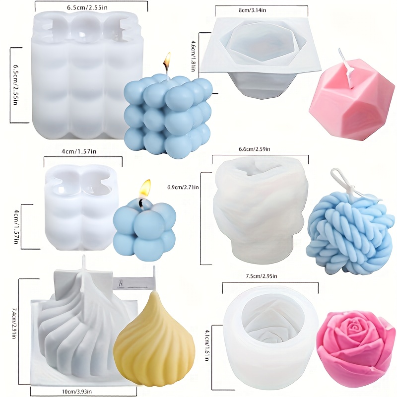 Zestaw 6 silikonowych form do  – Candle Making Yarn recenzja i cena